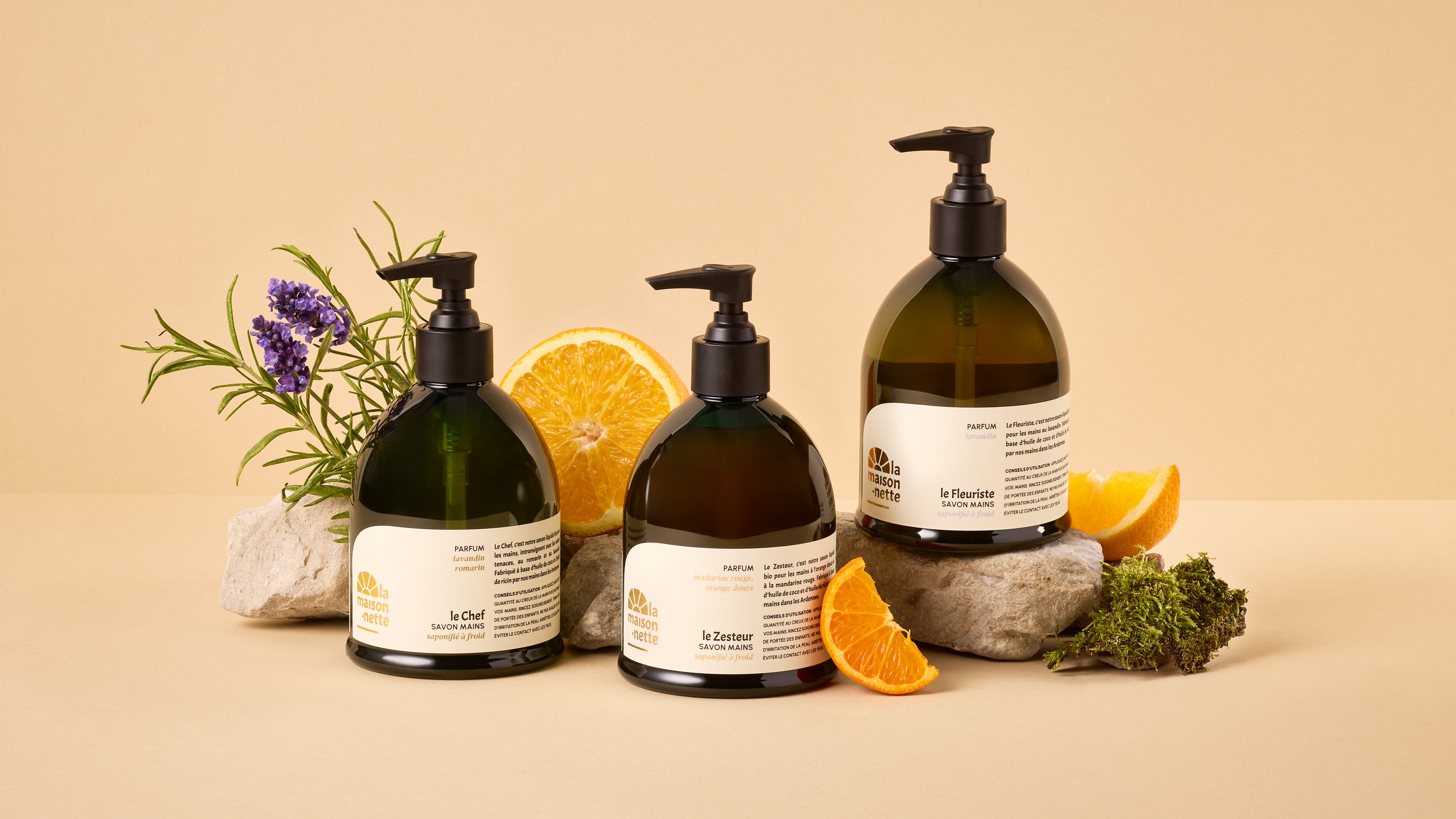 Savons Liquides Naturels pour les Mains