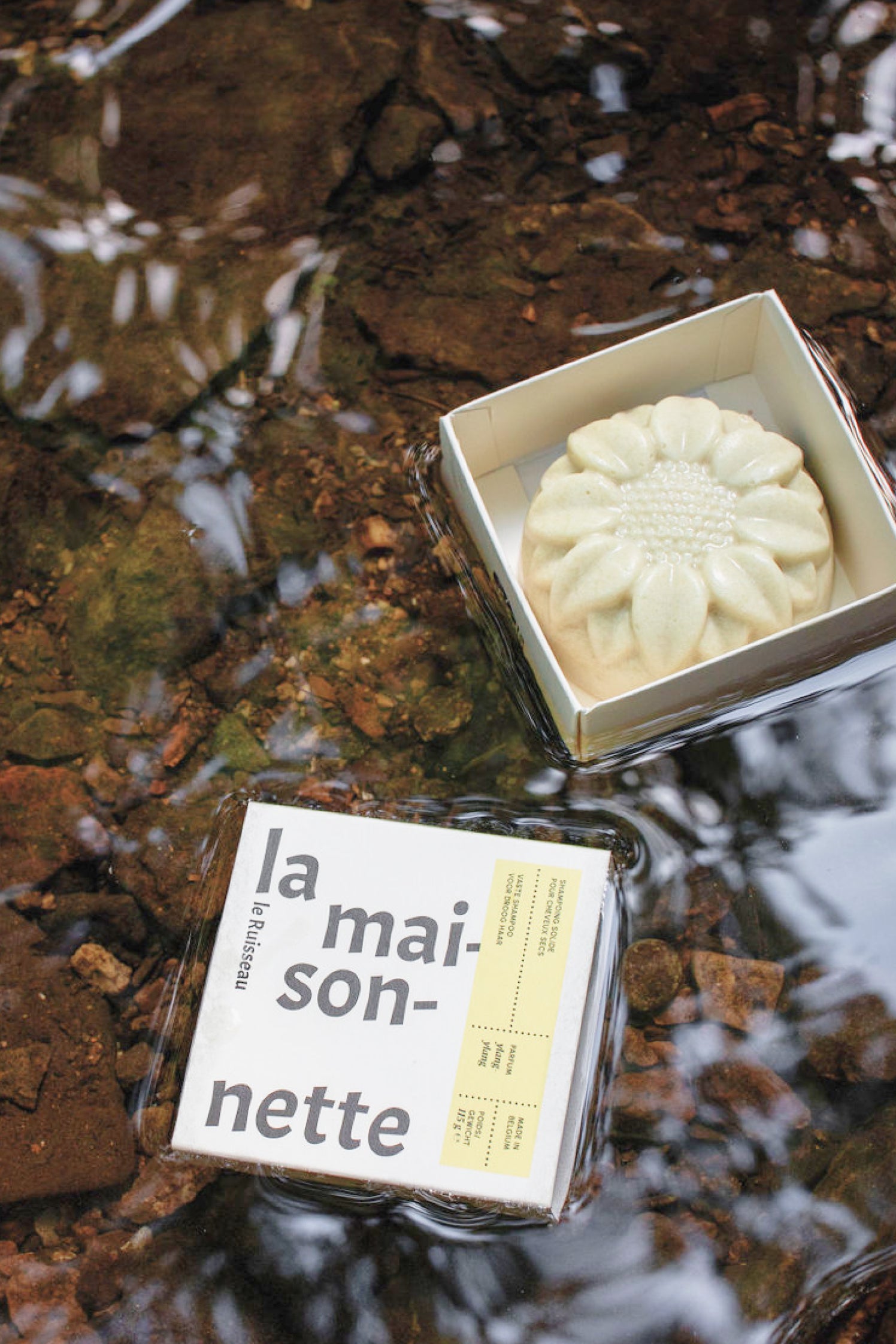 Shampoing solide bio nourrissant pour cheveux secs - "Le Ruisseau"